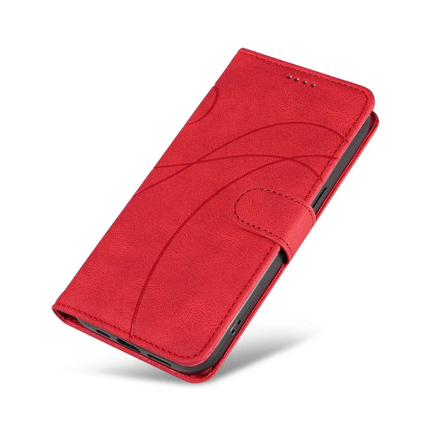 Flip Wallet Line Leather Google Case - DealJustDeal