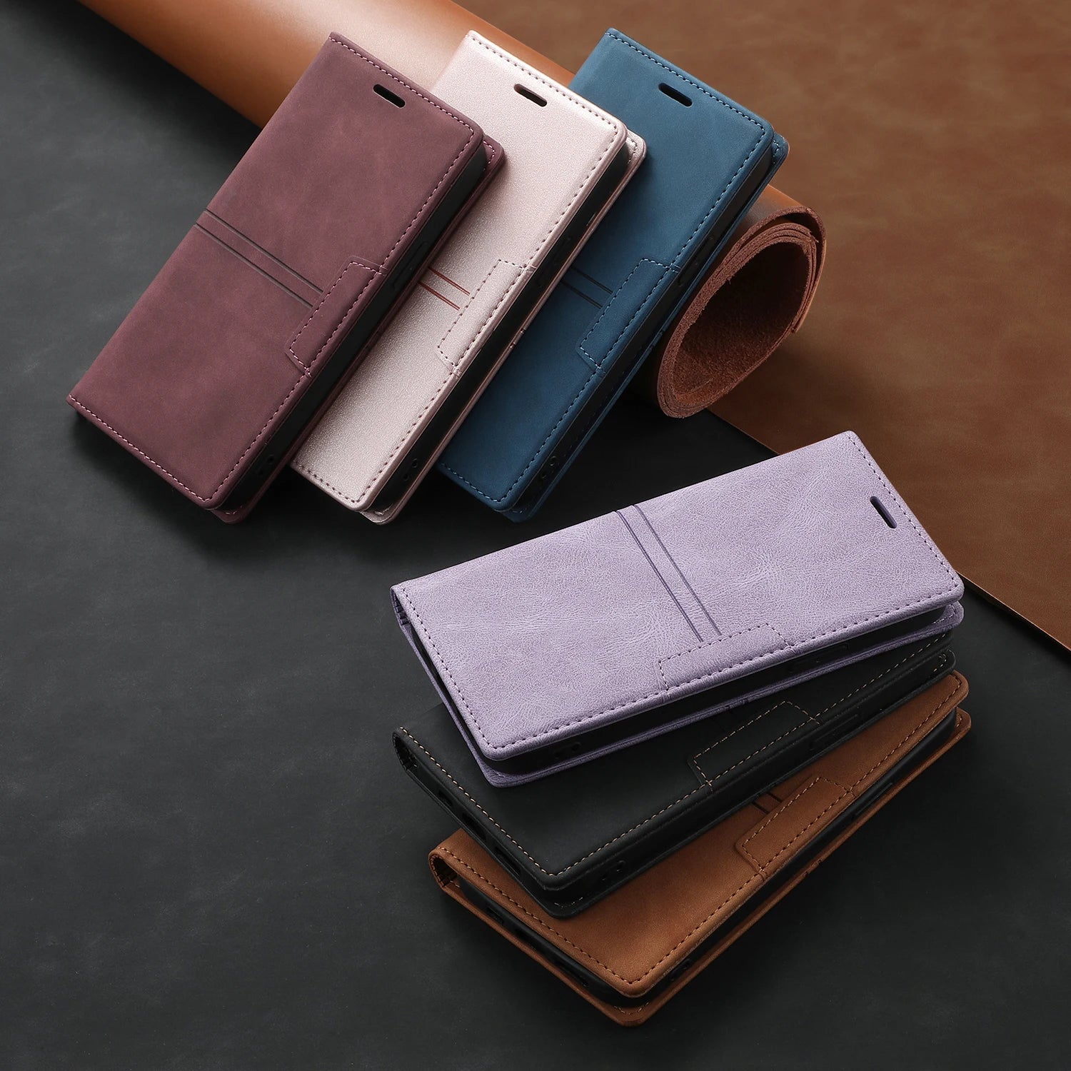 Wallet Flip Leather Galaxy A, F and M Case - DealJustDeal