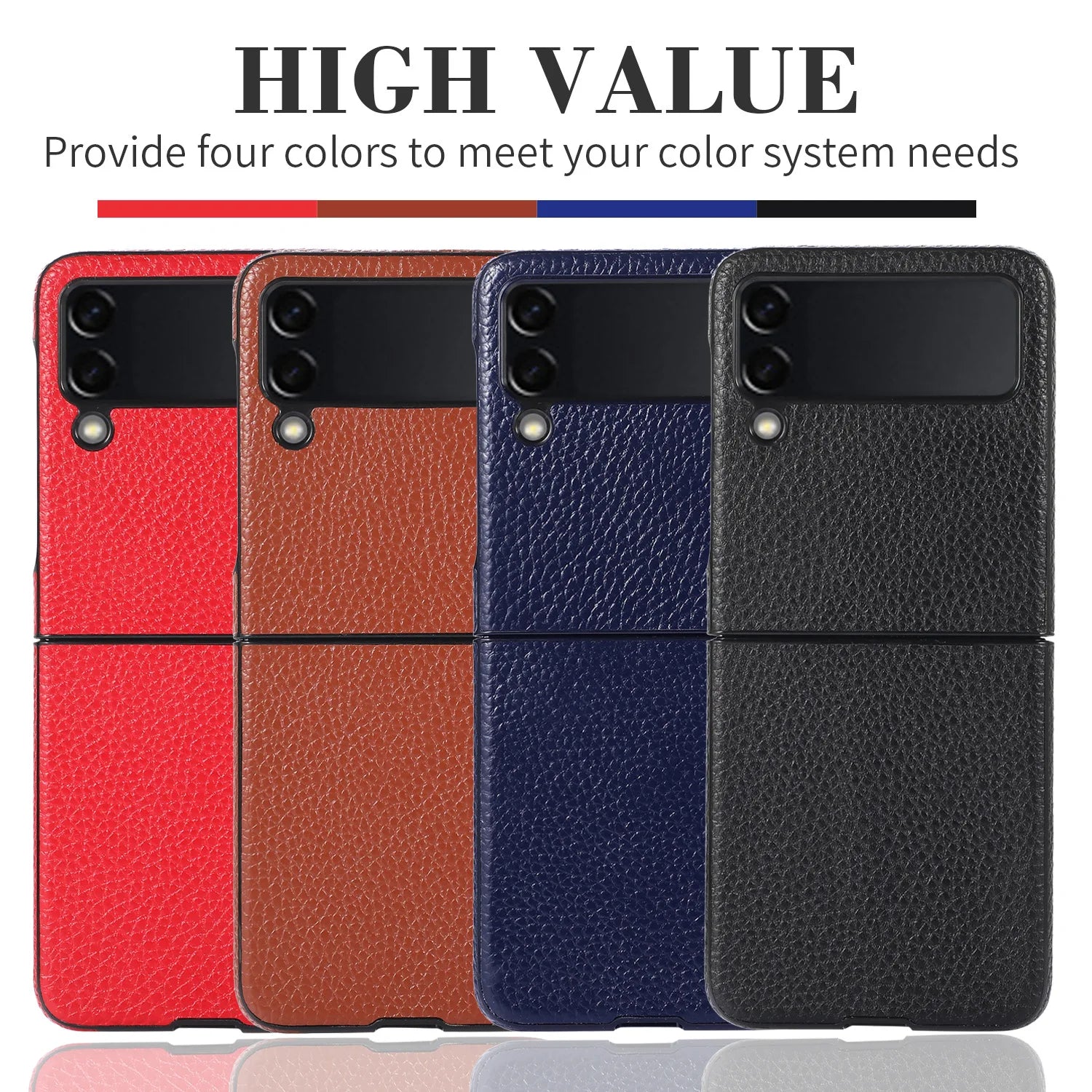 Anti-knock Leather Shockproof Galaxy Z Flip Case - DealJustDeal