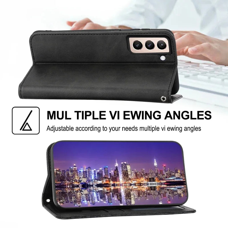 Flip Leather Wallet Galaxy A and M Case - DealJustDeal