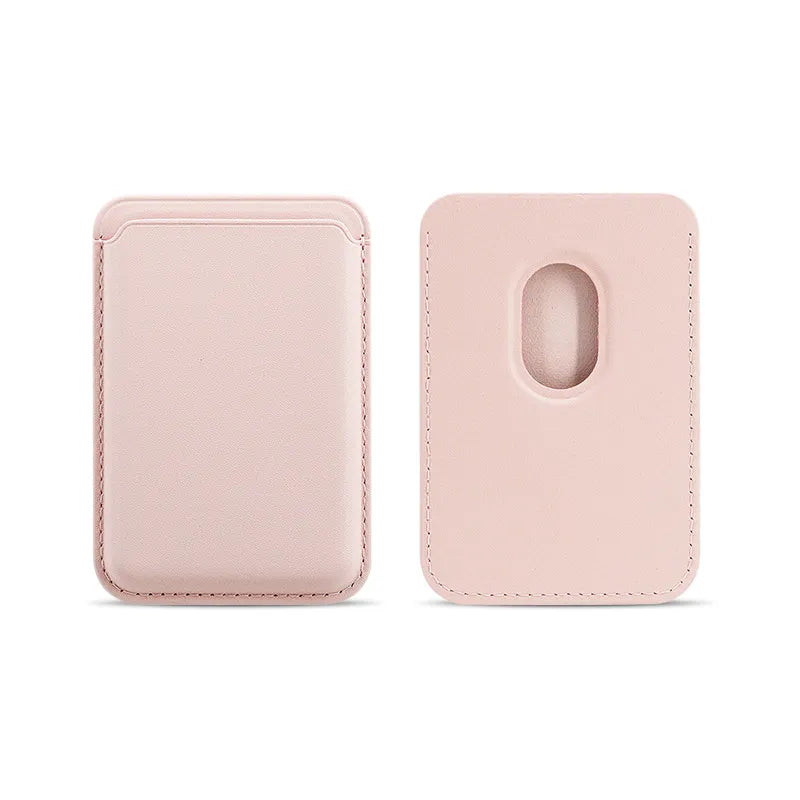 For Magsafe Magnetic Luxury Leather Card Holder Wallet Case - DealJustDeal