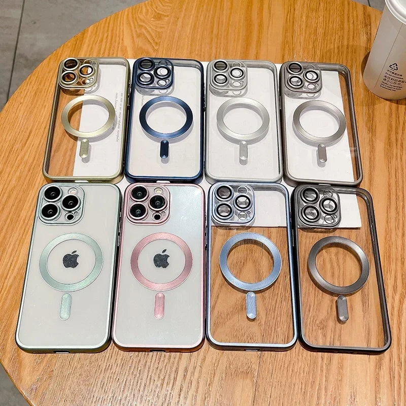 Magsafe Magnetic Plating Frosted Matte Bumper iPhone Case - DealJustDeal