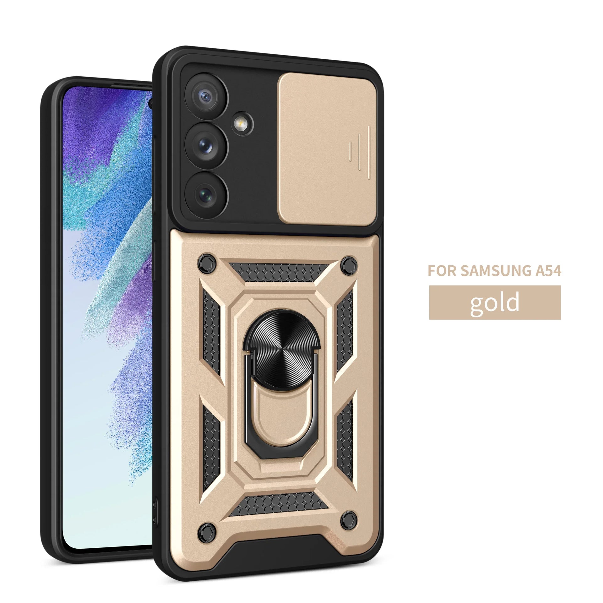 ShockProof Metal Brackets Lens Protection Galaxy M Case - DealJustDeal