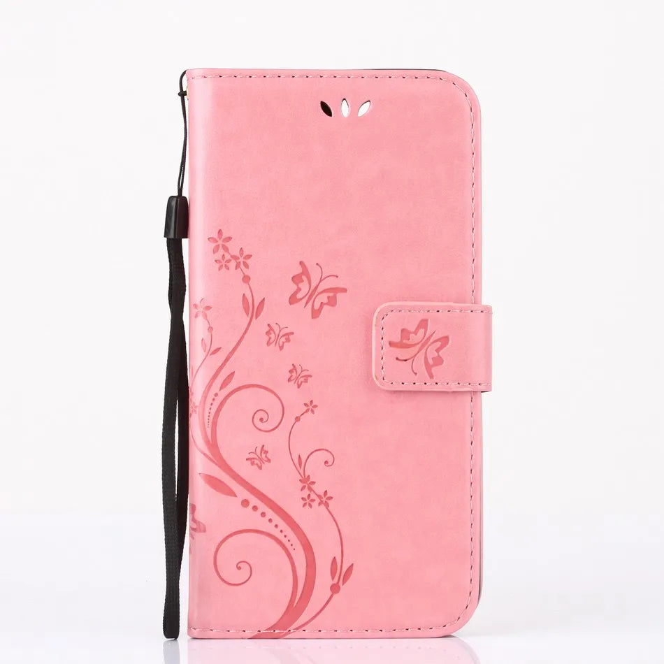 Stand Leather Flip Wallet iPhone Case - DealJustDeal