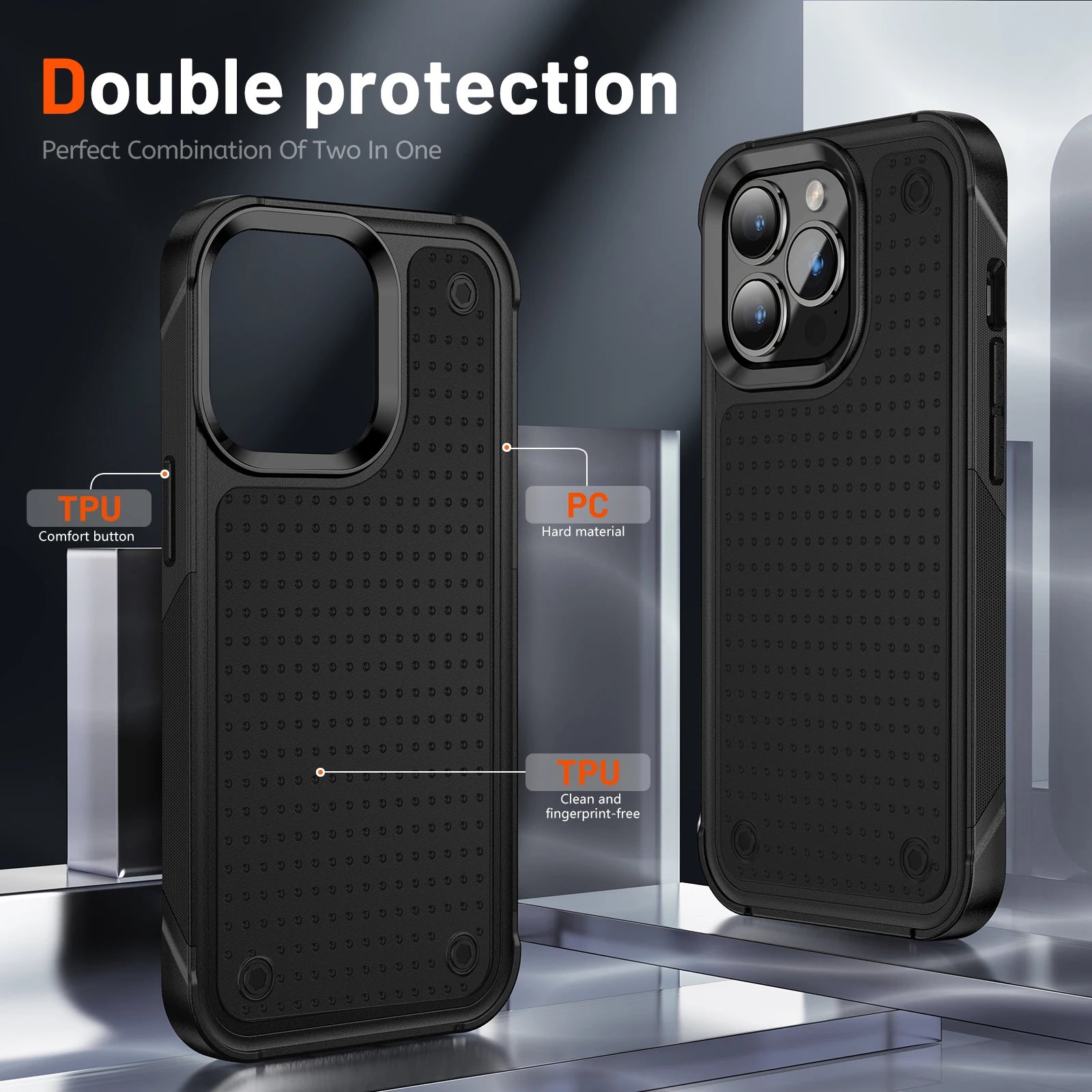 Hard Plastic Frame TPU Hybrid Rugged Armor Shockproof iPhone Case - DealJustDeal