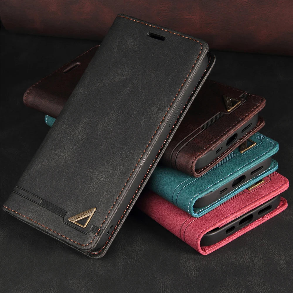 Anti-theft Flip Leather Galaxy A Case - DealJustDeal