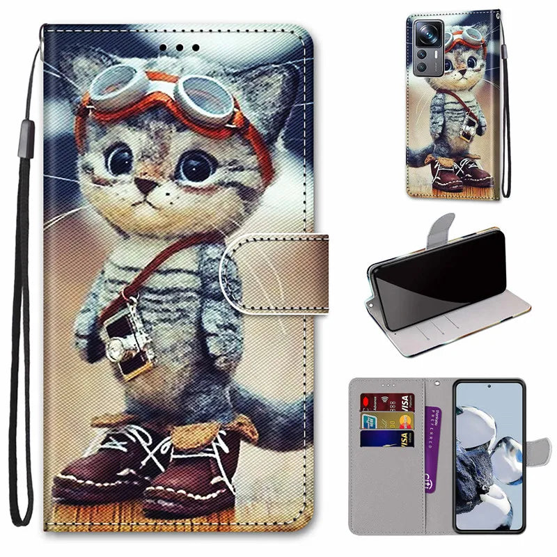 Wallet Stand Book Flip Leather Galaxy A Case - DealJustDeal