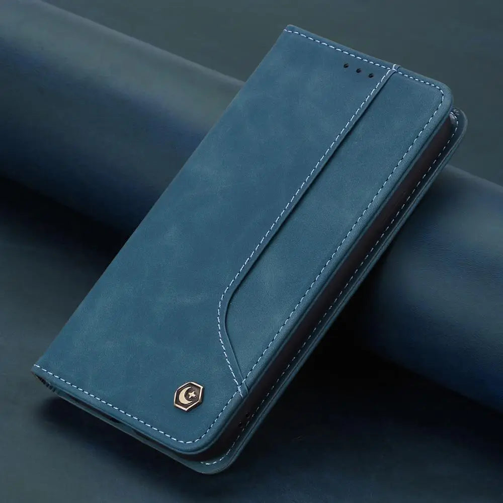 Magnetic Flip Wallet Leather Galaxy A Case - DealJustDeal