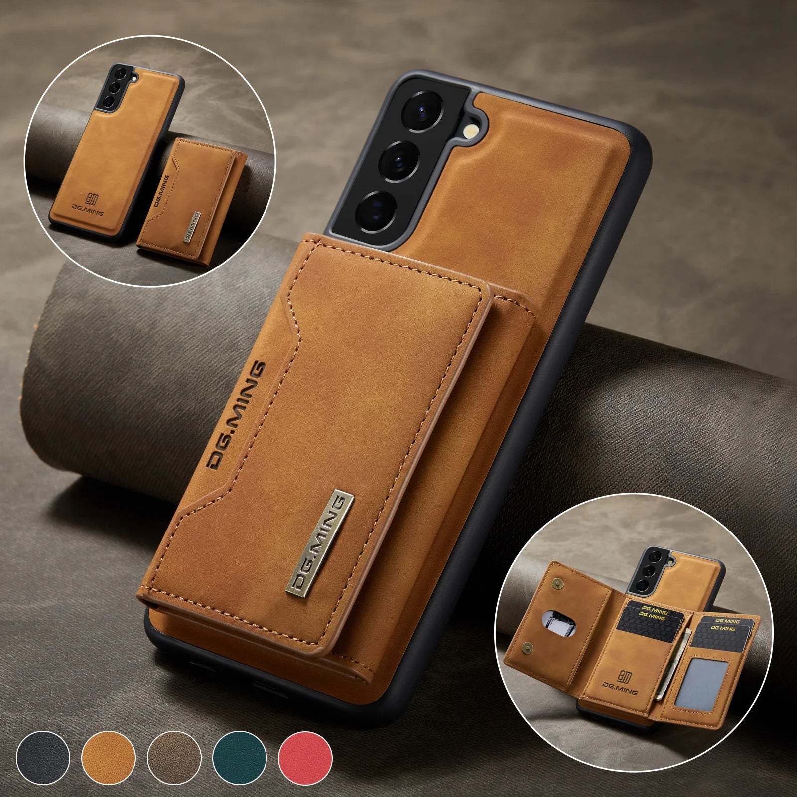 Magnetic Detachable Leather Wallet Galaxy S Case - DealJustDeal