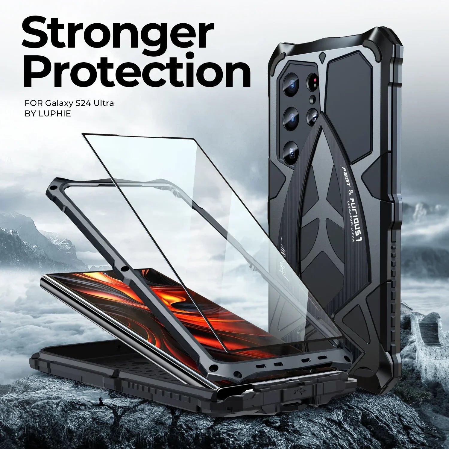 Metal Shock-Absorbing Armor Galaxy A and S Case - DealJustDeal