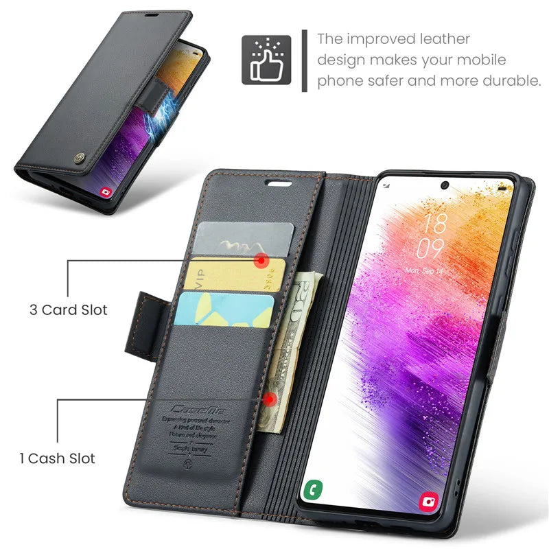 Purse Card Flip Wallet Leather Galaxy A, M and Note Case - DealJustDeal