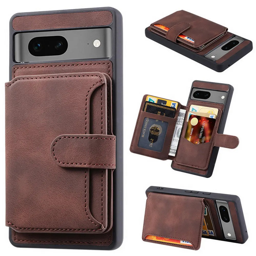 Leather Card Slot RFID Block Google Case - DealJustDeal