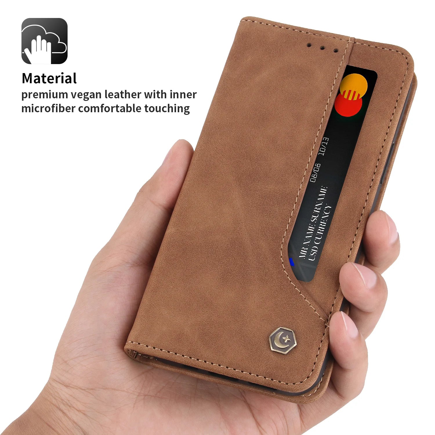 Magnetic Flip Wallet Leather Galaxy A and M Case - DealJustDeal