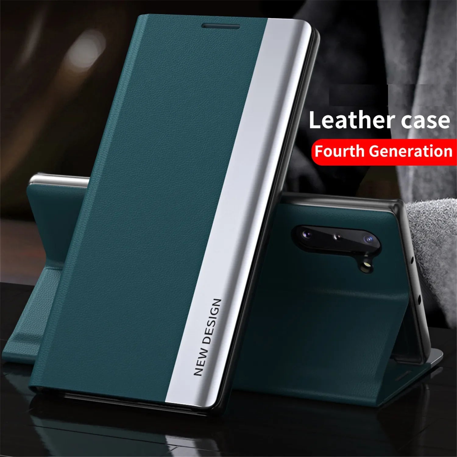 Matte Ultrathin Bracket Leather Galaxy A, F and M Case - DealJustDeal