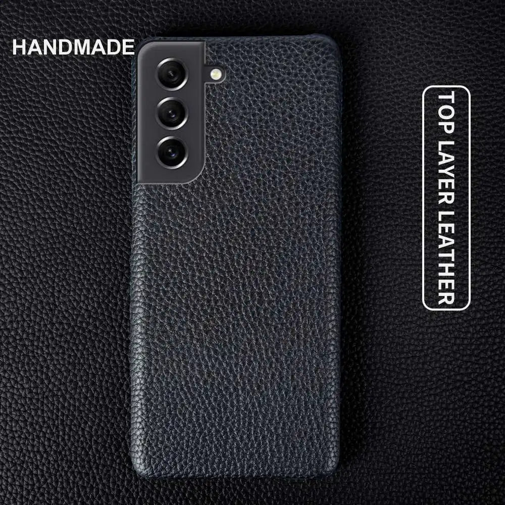 Litchi pattern Genuine Leather Galaxy S Case - DealJustDeal