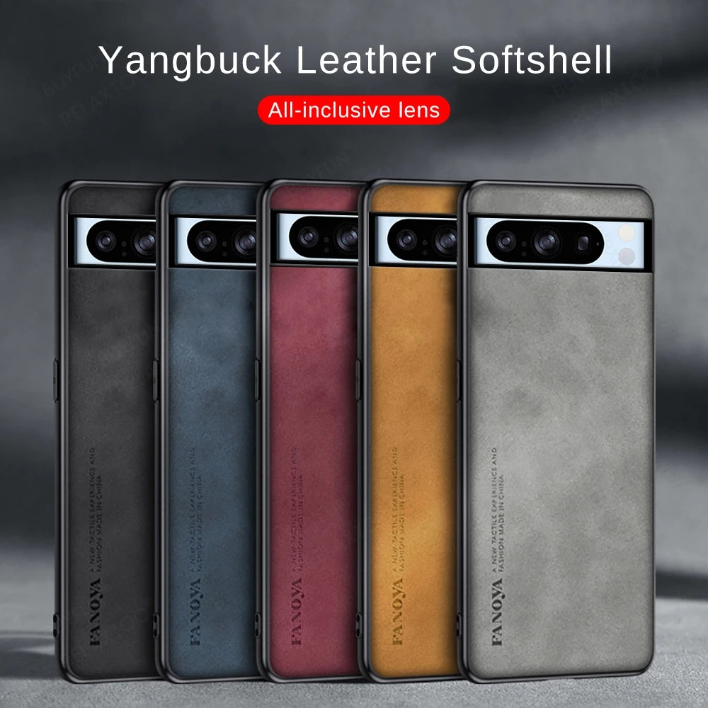 Sheepskin Texture Leather Google Case - DealJustDeal