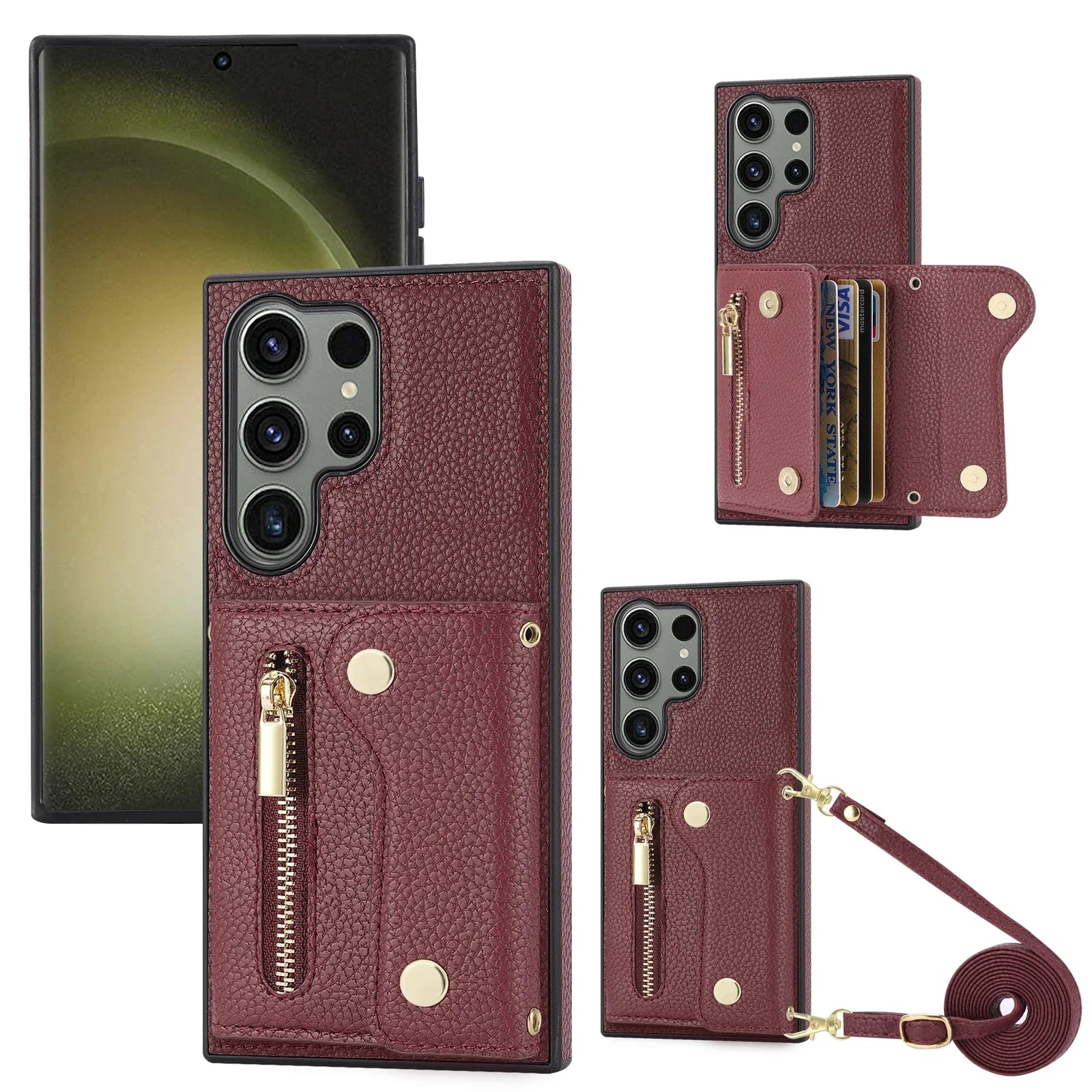 Cards Slot Wallet Leather Galaxy A Case - DealJustDeal