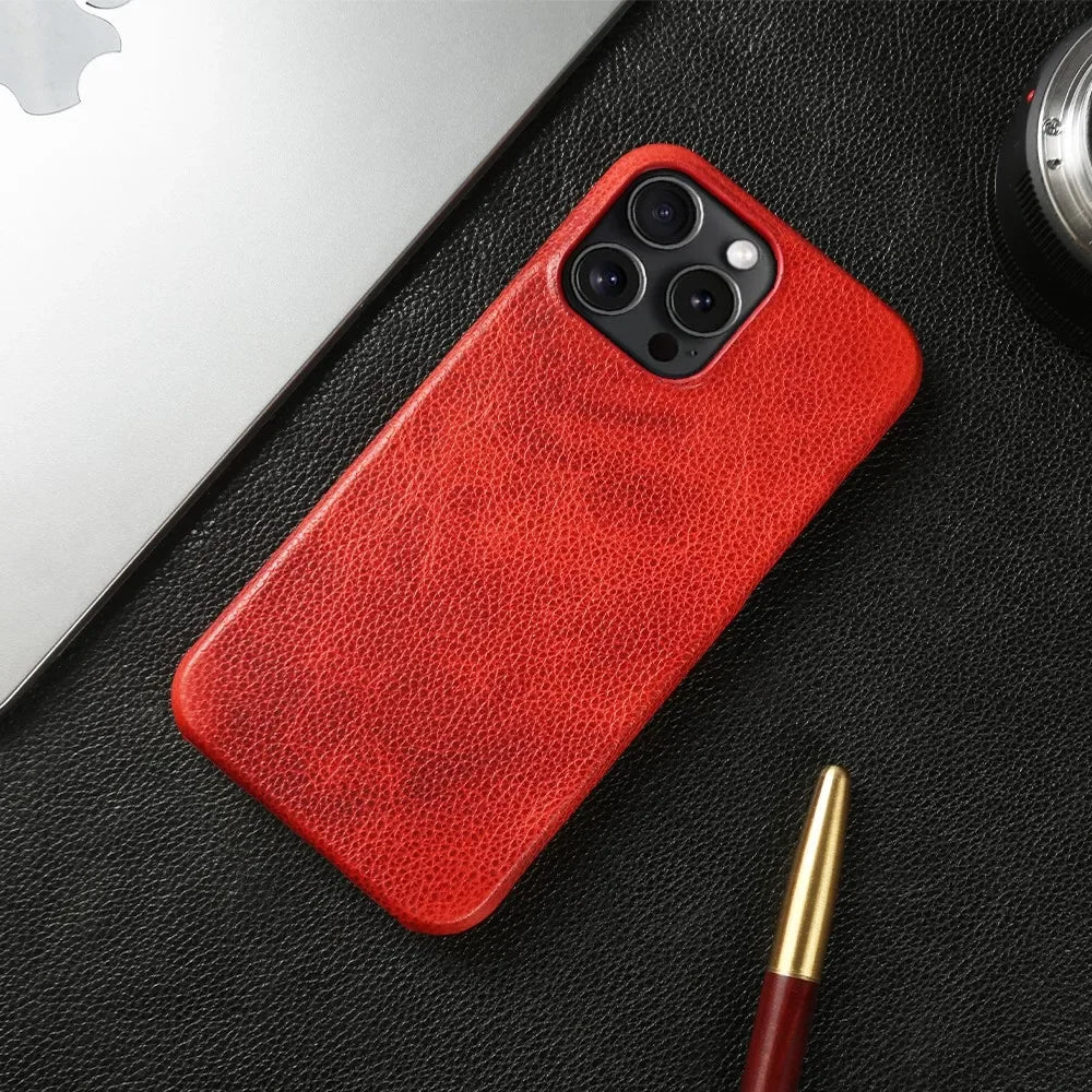 Durable Genuine Leather iPhone Case - DealJustDeal