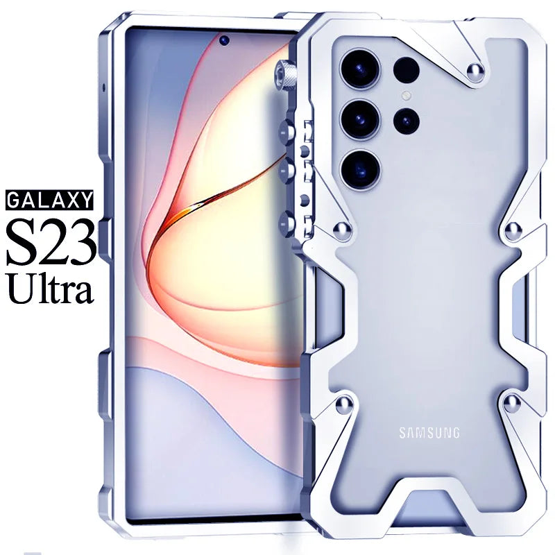 Aluminum Alloy Hollow Out Strap Frame Metal Bumper galaxy Note and S Case - DealJustDeal