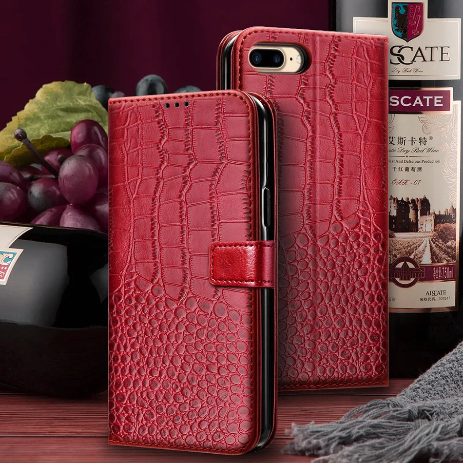 Flip Card Slot Leather Wallet iPhone Case - DealJustDeal