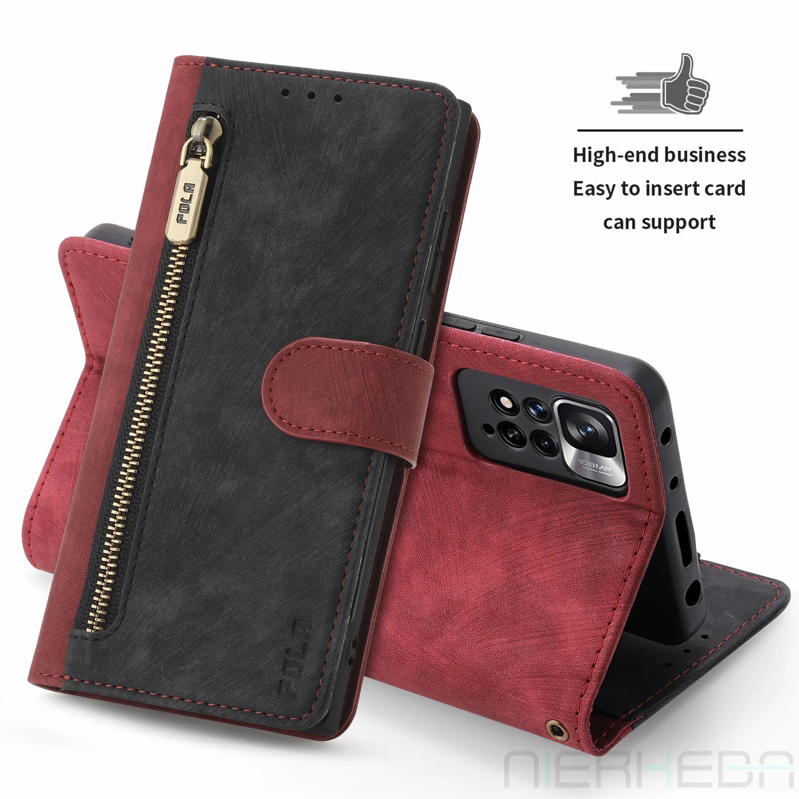 Anti-Theft Brush Wallet Google Case - DealJustDeal