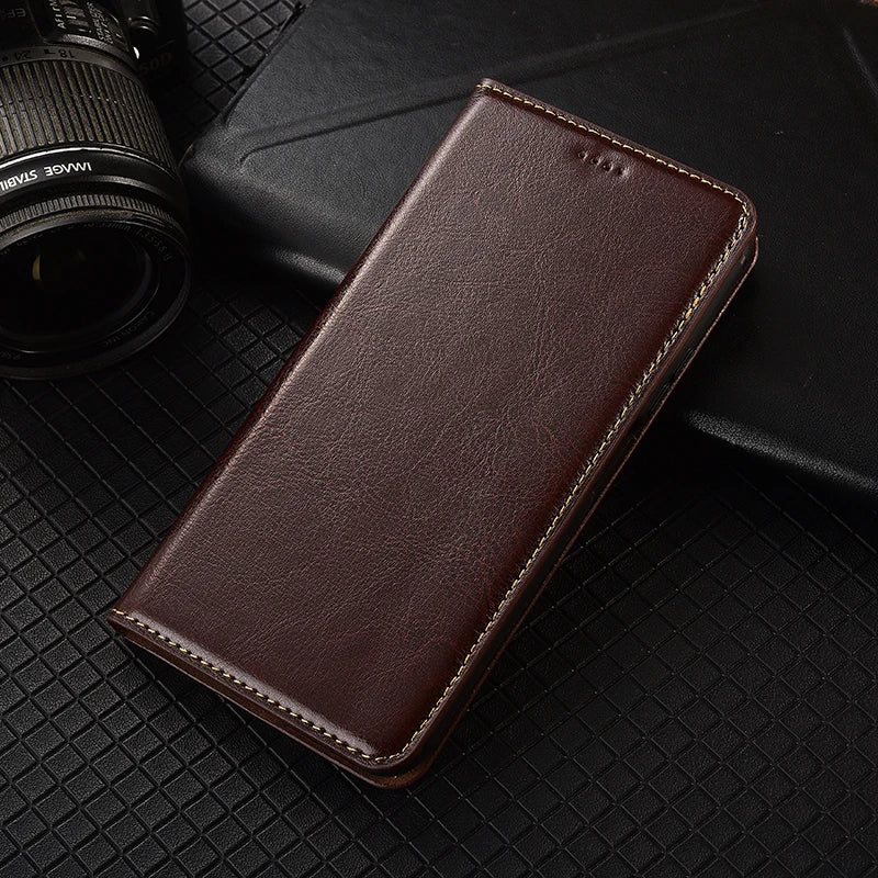 Flip Wallet Genuine Leather Google Case - DealJustDeal