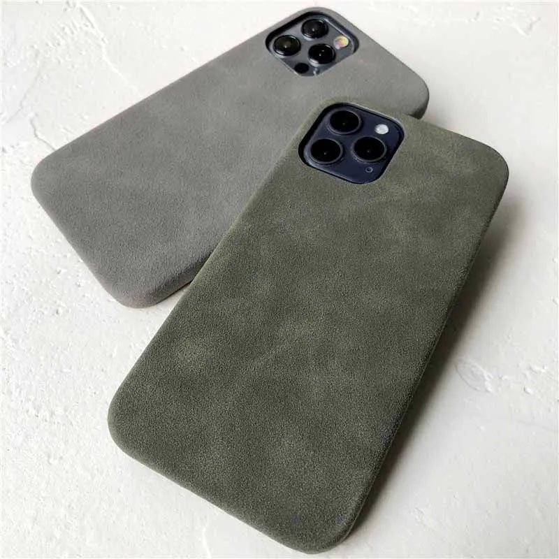 anti-skid Ultra thin Suede Texture leather iPhone Case - DealJustDeal