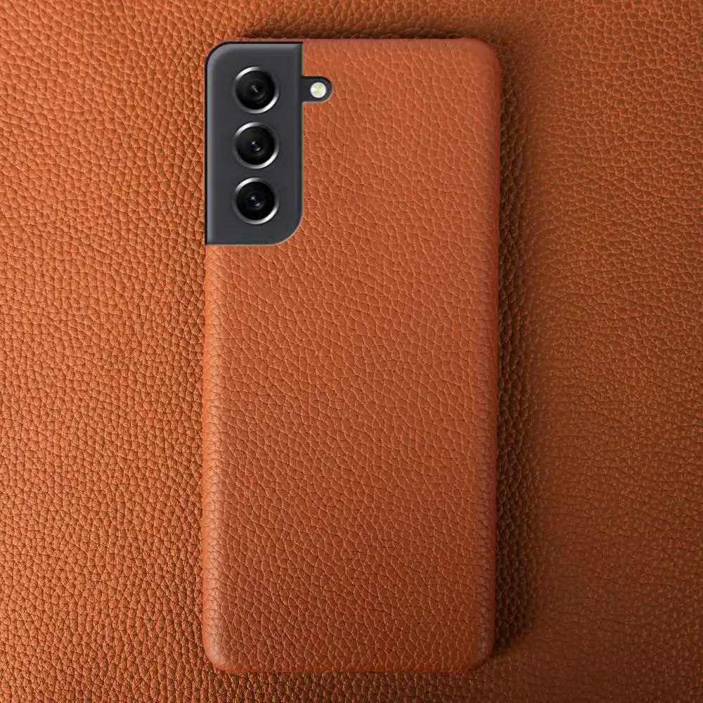 Litchi pattern Genuine Leather Galaxy S Case - DealJustDeal