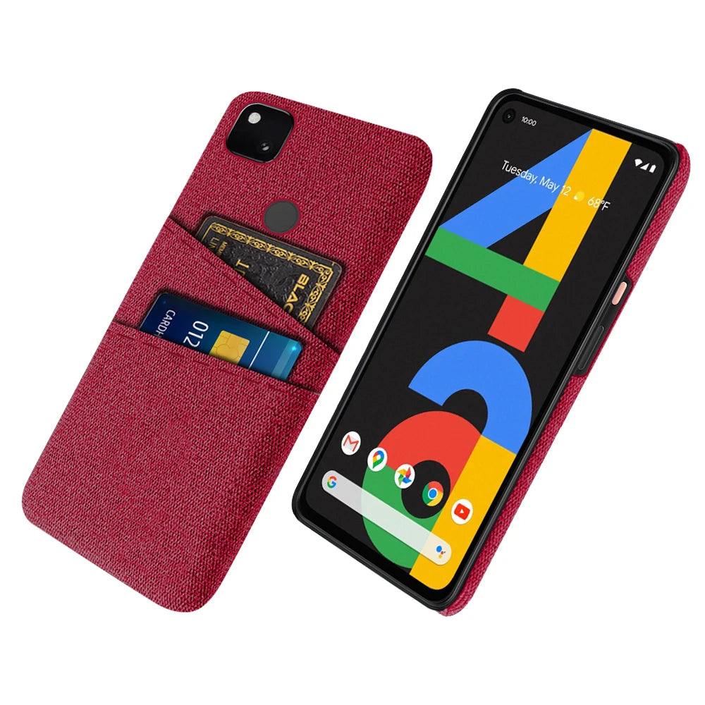 Dual Card Fabric Cloth Google Case - DealJustDeal