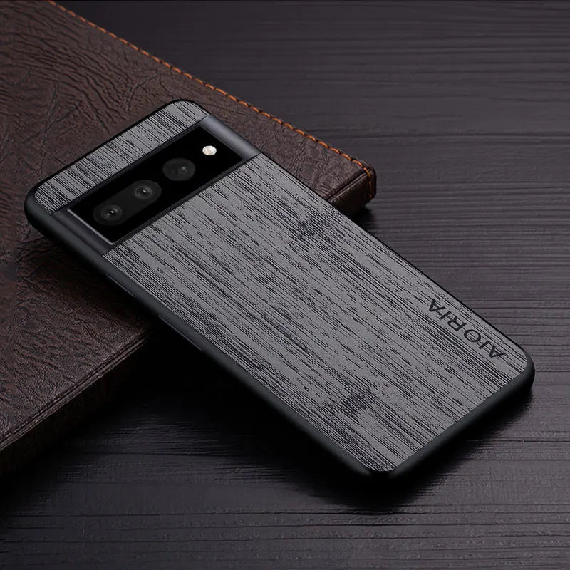 bamboo wood pattern Leather google case - DealJustDeal