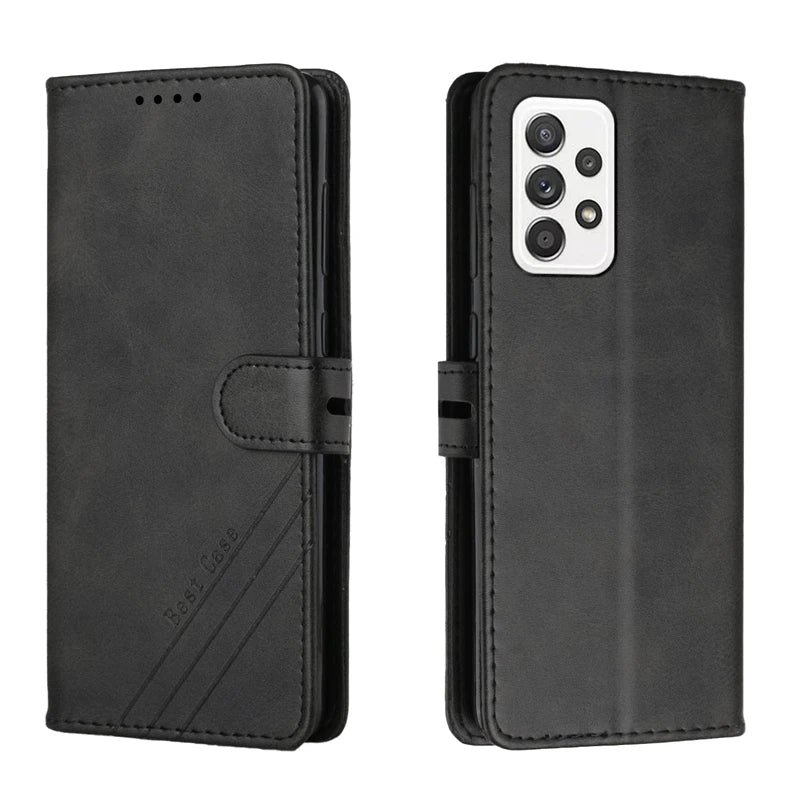 Leather Wallet Flip Galaxy A, F and M Case - DealJustDeal