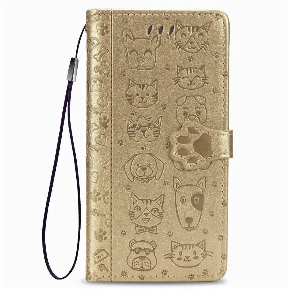 Lovely Cat Dog Kids Phone Holster iPhone Case - DealJustDeal