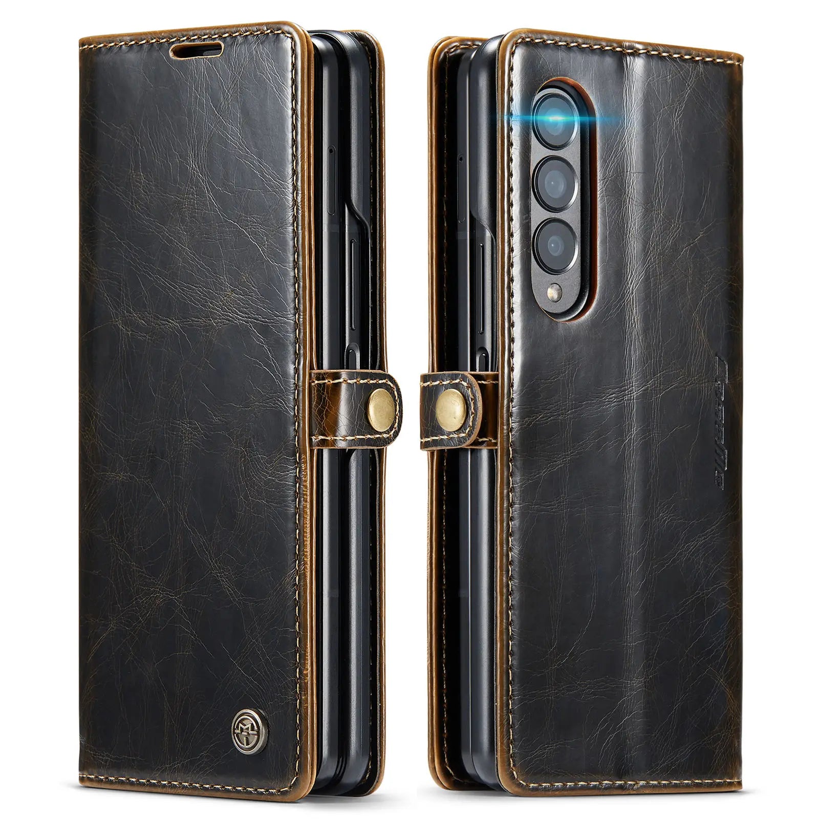 Magnetic Retro Purse Leather Galaxy Z Fold Case - DealJustDeal