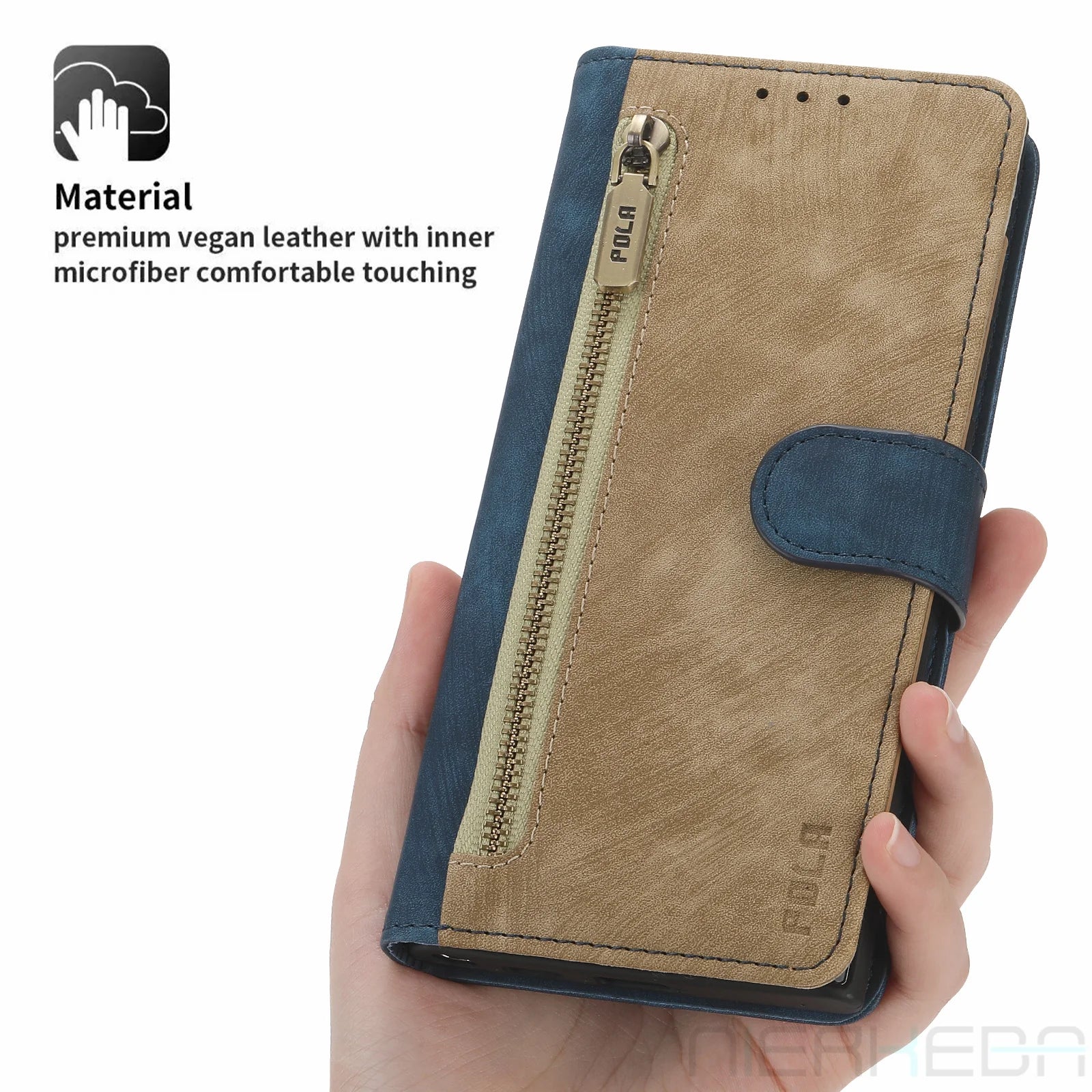 Flip Wallet Leather Galaxy A and M Case - DealJustDeal