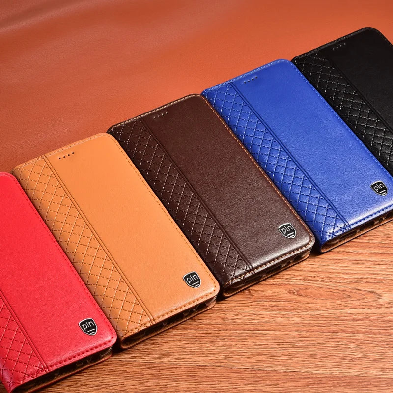 Wallet Magnetic Flip Retro Genuine Leather Galaxy S Case - DealJustDeal