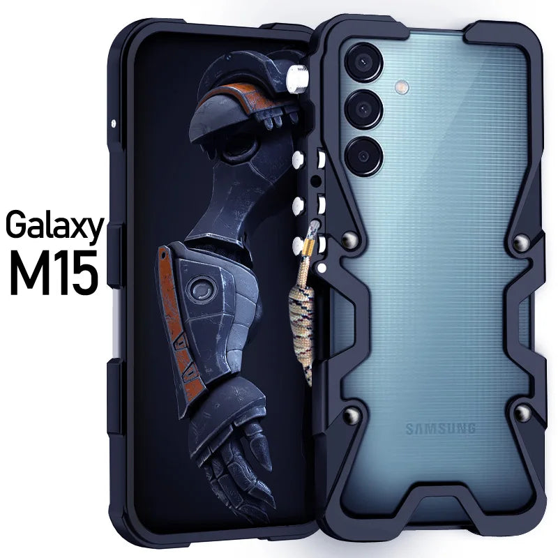 galaxy Metal Bumper Fashion Robot arm galaxy A, M and S Case - DealJustDeal