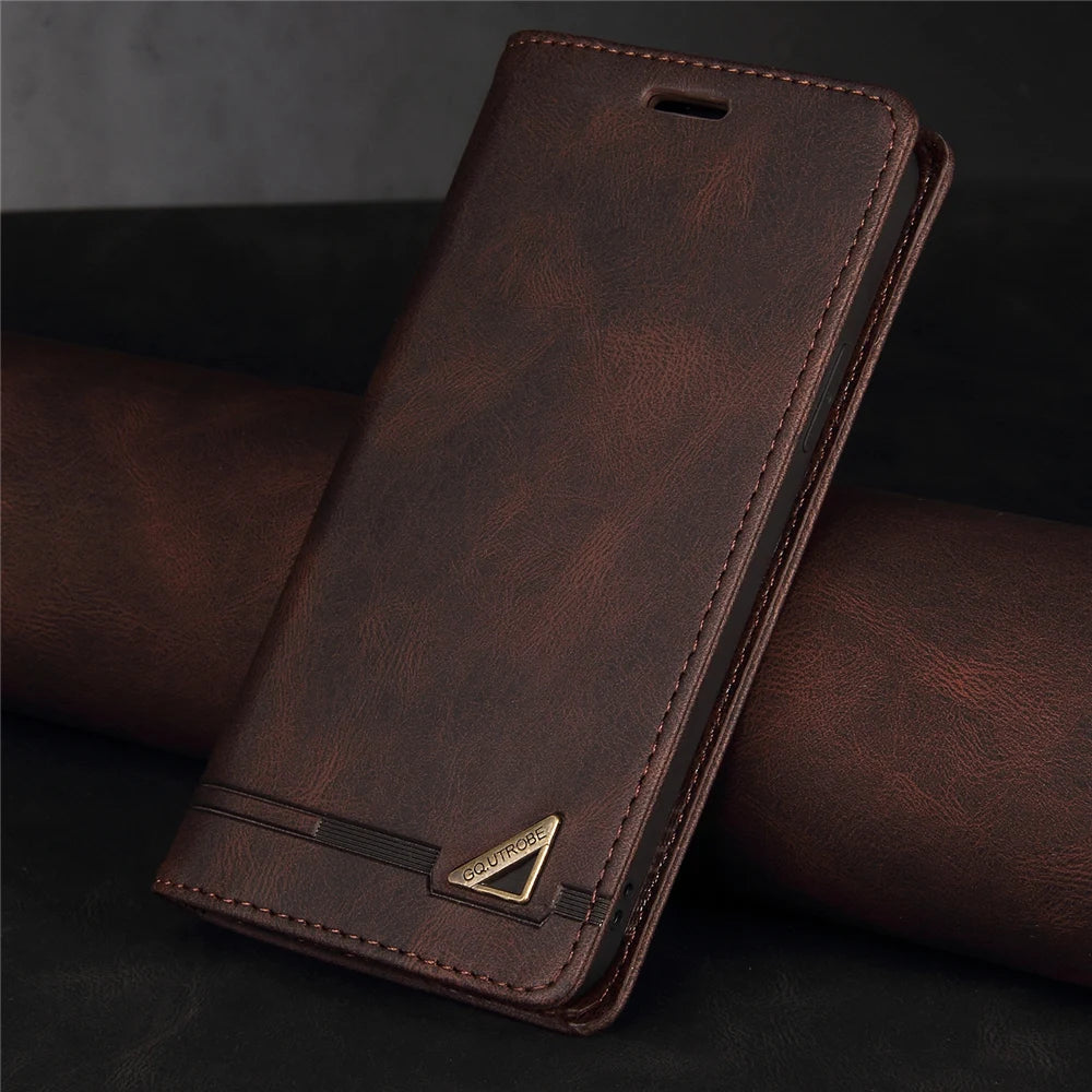 Anti-theft Flip Leather Galaxy A Case - DealJustDeal