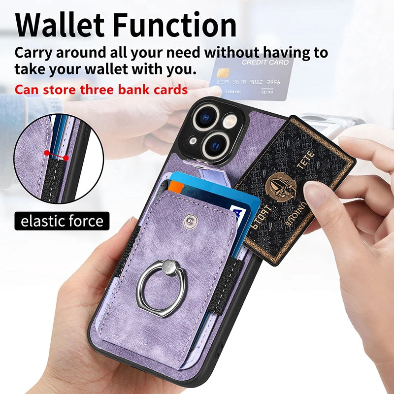 Card Slot Stand Wallet Google Case - DealJustDeal