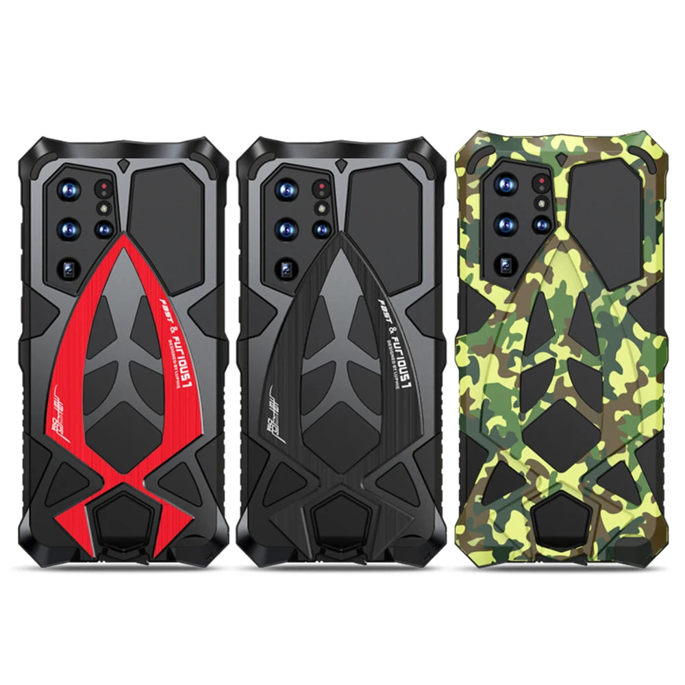 Shockproof Metal Full Protect Armor Galaxy A and S Case - DealJustDeal