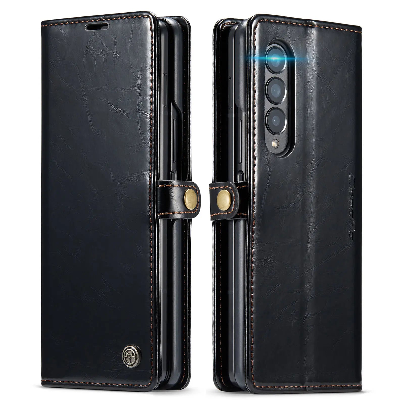 Magnetic Retro Purse Leather Galaxy Z Fold Case - DealJustDeal