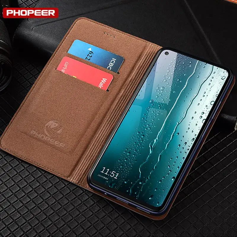 Flip Wallet Genuine Leather Galaxy S Case - DealJustDeal