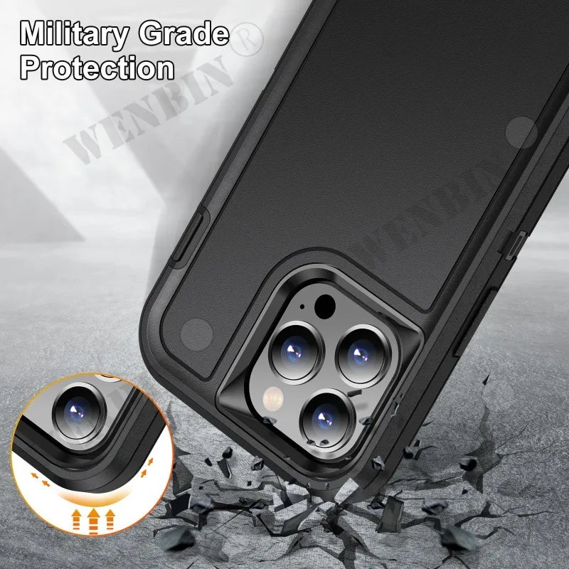 Heavy Duty Shockproof Anti-Scratch Rugged Protective iPhone Case - DealJustDeal