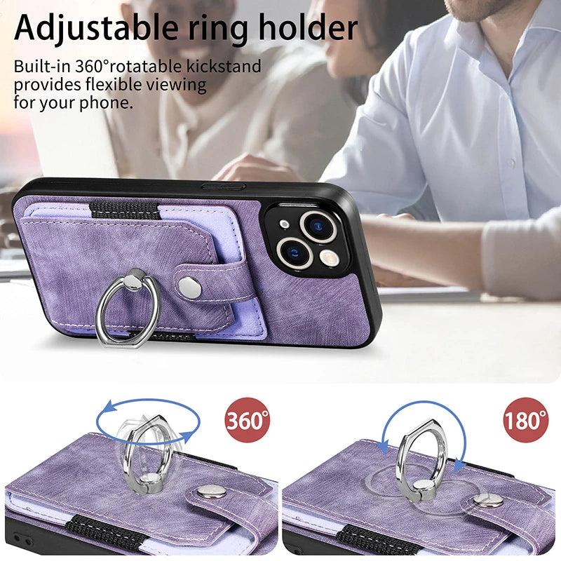 Card Slot Stand Wallet Google Case - DealJustDeal