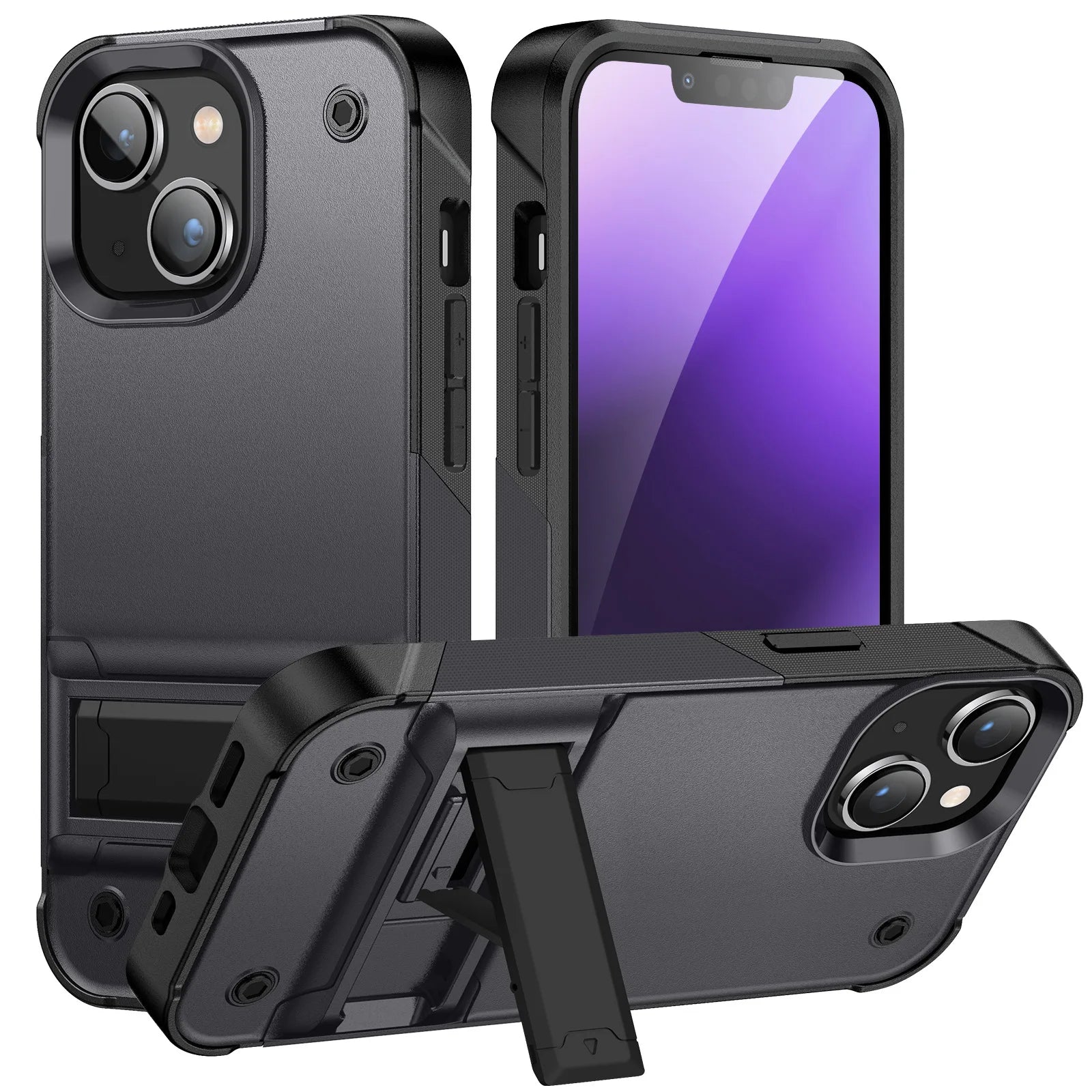 Military grade protective iPhone Case with stand - DealJustDeal