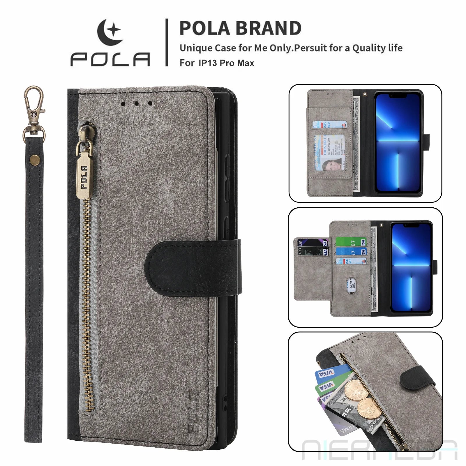 Flip Wallet Anti-Theft Brush Leather Galaxy M Case - DealJustDeal