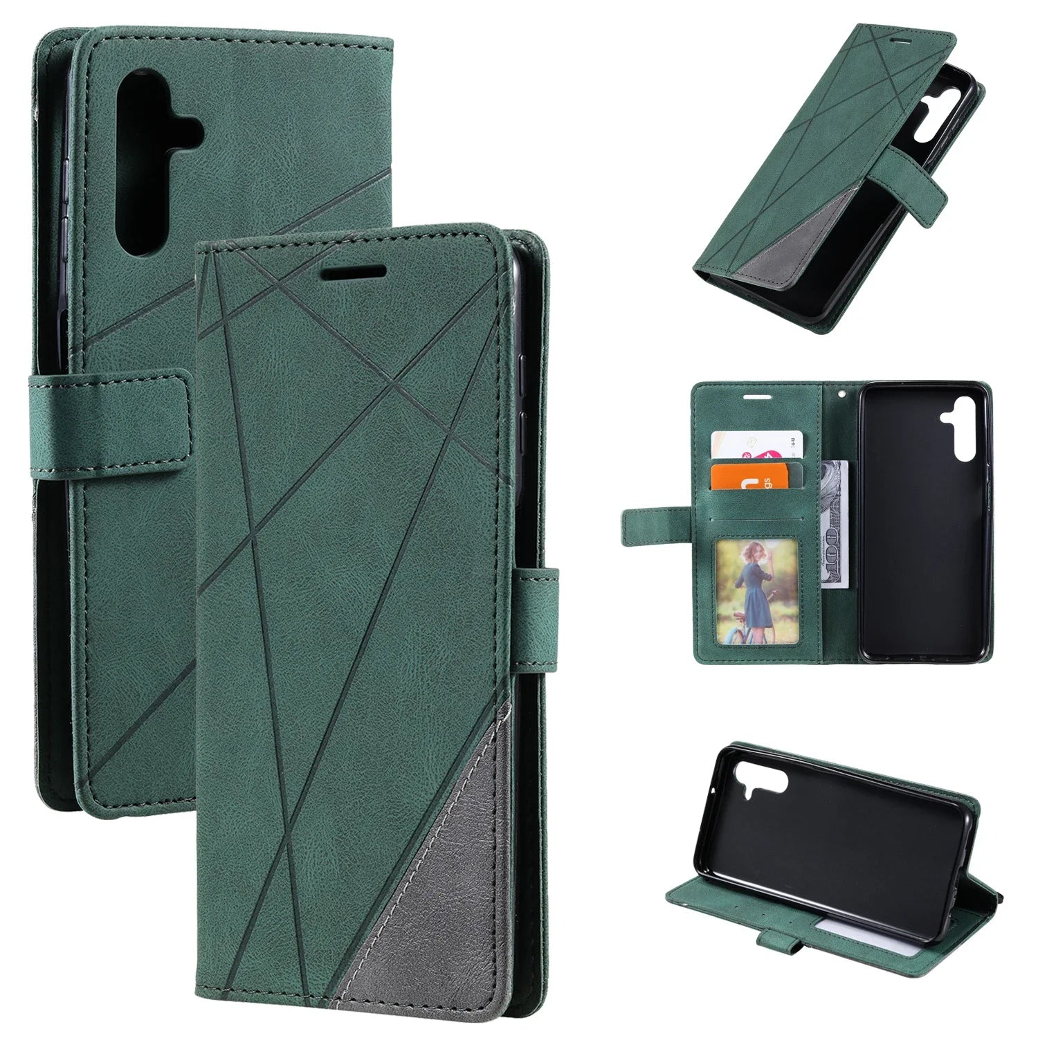 Flip Leather Wallet Galaxy A Case - DealJustDeal