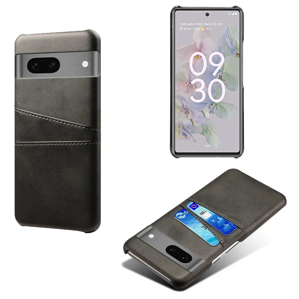 Leather Card Holder Google Case - DealJustDeal