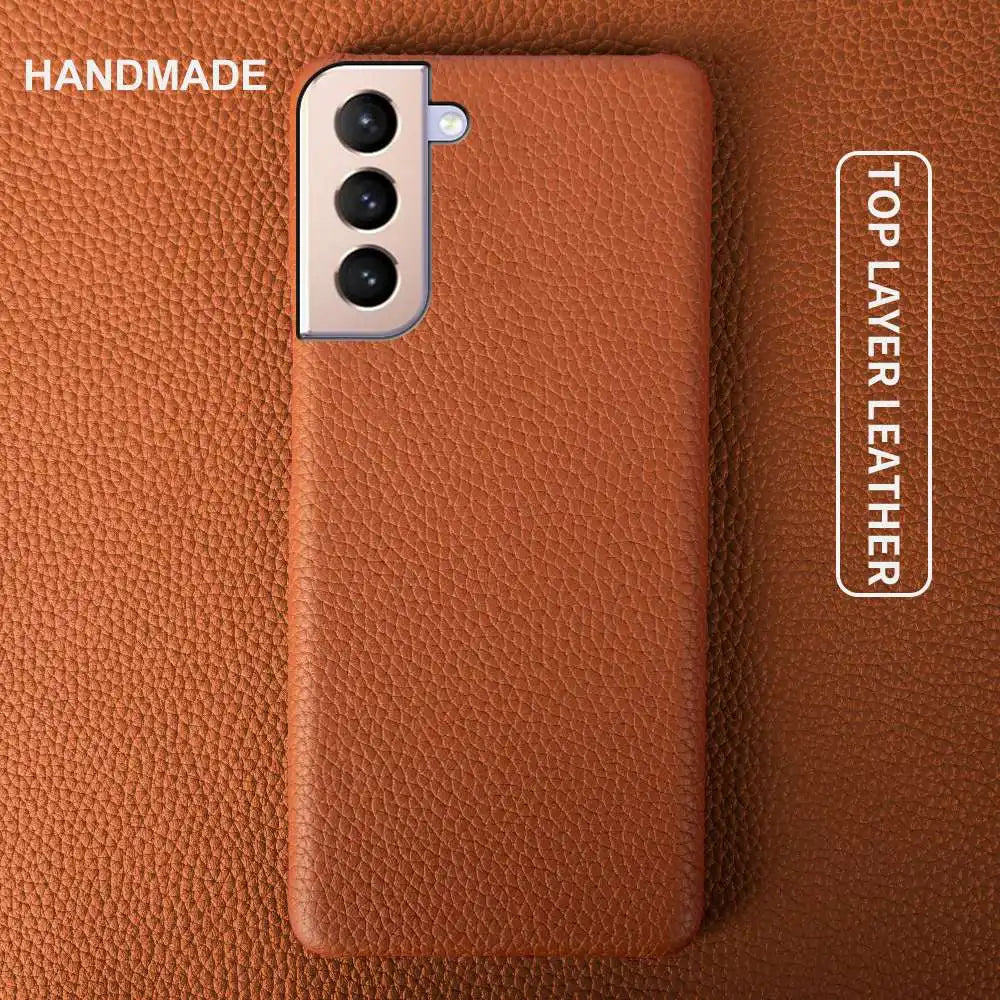 Litchi Texture Genuine Leather Galaxy S Case - DealJustDeal