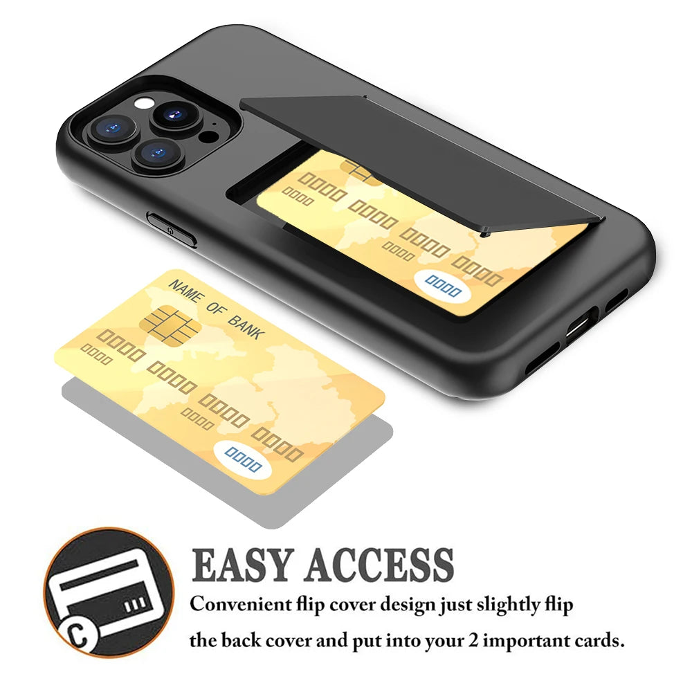 Credit Card Protective Wallets iPhone Case - DealJustDeal