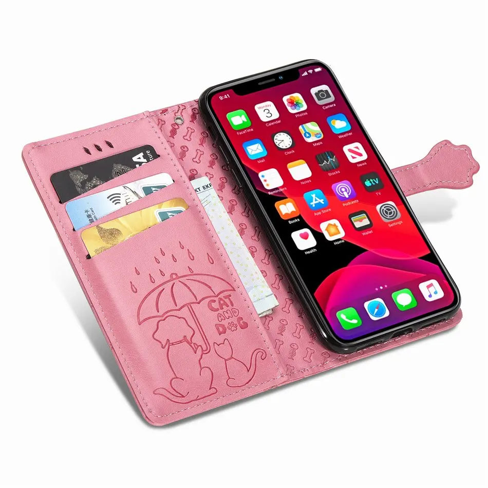 Lovely Cat Dog Kids iPhone Holster Case - DealJustDeal